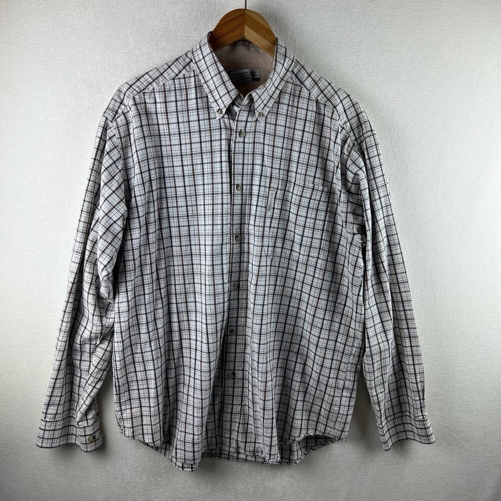 Columbia Men’s Size Large Plaid Long Sleeve Button Down